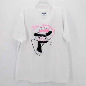 VTG Tee Single Stitch San Francisco Vogue Lady XL